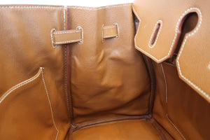 HERMES BIRKIN 35 Graine Couchevel leather Gold 〇Z Engraving Hand bag 700060124