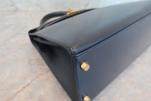 將圖片載入圖庫檢視器 HERMES／エルメス ケリー28 ボックスカーフ ネイビー 〇Y刻印 ショルダーバッグ 700060083
