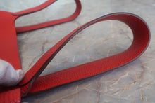 将图片加载到图库查看器，HERMES PICOTIN LOCK GM Clemence leather Rouge casaque A刻印 Hand bag 800010196
