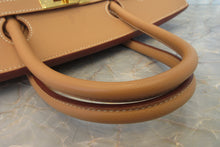 将图片加载到图库查看器，HERMES BIRKIN 40 Graine Couchevel leather Natural □C刻印 Hand bag 700010162
