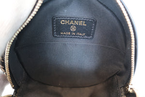 CHANEL/シャネル マトラッセラウンドチェーンショルダーバッグ ラムスキン ブラック/ゴールド金具 ショルダーバッグ 700080216