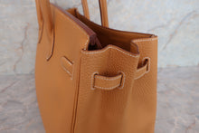 将图片加载到图库查看器，HERMES BIRKIN 35 Fjord leather Natural sable □H刻印 Hand bag 600070145
