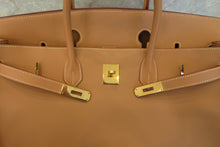 将图片加载到图库查看器，HERMES BIRKIN 40 Graine Couchevel leather Natural □C刻印 Hand bag 700010162
