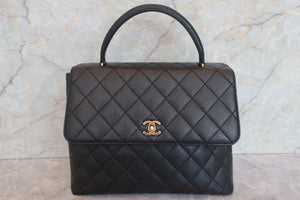 CHANEL/シャネル マトラッセハンドバッグ キャビアスキン ブラック/ゴールド金具 ハンドバッグ 700080218
