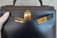 將圖片載入圖庫檢視器 HERMES／エルメス ケリー28 ボックスカーフ ネイビー 〇Y刻印 ショルダーバッグ 700060083
