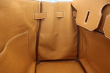 将图片加载到图库查看器，HERMES BIRKIN 35 Fjord leather Natural sable □H刻印 Hand bag 600070145
