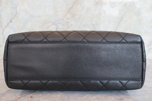 CHANEL/シャネル マトラッセハンドバッグ キャビアスキン ブラック/ゴールド金具 ハンドバッグ 700080218