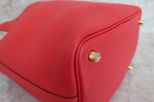 将图片加载到图库查看器，HERMES PICOTIN LOCK PM Clemence leather Rouge casaque C刻印 Hand bag 700010016
