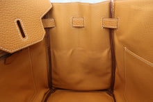 将图片加载到图库查看器，HERMES BIRKIN 35 Fjord leather Natural sable □H刻印 Hand bag 600070145
