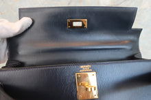 將圖片載入圖庫檢視器 HERMES／エルメス ケリー28 ボックスカーフ ネイビー 〇Y刻印 ショルダーバッグ 700060083

