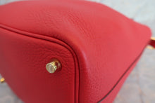 将图片加载到图库查看器，HERMES PICOTIN LOCK PM Clemence leather Rouge casaque C刻印 Hand bag 700010016
