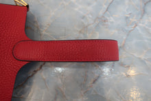 将图片加载到图库查看器，HERMES PICOTIN LOCK PM Clemence leather Rouge casaque C刻印 Hand bag 700010016
