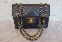 画像をギャラリービューアに読み込む, CHANEL/シャネル 中マトラッセシングルフラップWチェーンショルダーバッグ ラムスキン ブラック/ゴールド金具 ショルダーバッグ 800030046
