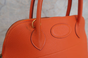 HERMES／BOLIDE 31 Togo leather Orange □E刻印 Shoulder bag 600100042