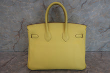 将图片加载到图库查看器，HERMES BIRKIN 25 Verso Novillo leather Lime/Blue bleuet Y刻印 Hand bag 600070184
