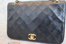 画像をギャラリービューアに読み込む, CHANEL/シャネル マトラッセフルフラップチェーンショルダーバッグ ラムスキン ブラック/ゴールド金具 ショルダーバッグ 800080148
