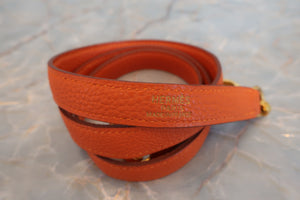 HERMES／BOLIDE 31 Togo leather Orange □E刻印 Shoulder bag 600100042