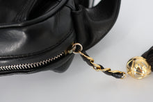 Load image into Gallery viewer, CHANEL CC mark Fringe Chain shoulder bag Lambskin Black/Gold hardware Shoulder bag 800090126
