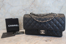Load image into Gallery viewer, CHANEL Matelasse double flap double chain shoulder bag Caviar skin Black/Silver hadware Shoulder bag 700120163
