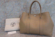 Load image into Gallery viewer, HERMES GARDEN PARTY PM Country leather Trench C Engraving Tote bag 600050215
