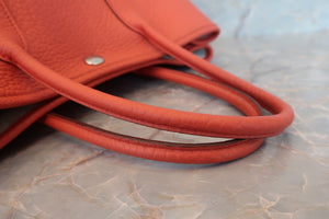 HERMES／エルメス ガーデンパーティＴＰＭ ネゴンダ カプシーヌ □P刻印 トートバッグ 700060160