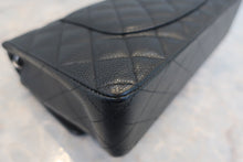 Load image into Gallery viewer, CHANEL Matelasse double flap double chain shoulder bag Caviar skin Black/Silver hadware Shoulder bag 700120163
