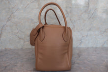 将图片加载到图库查看器，HERMES LINDY 34 Clemence leather Tabac camel □O刻印 Shoulder bag 600090011
