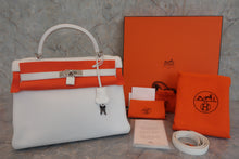 画像をギャラリービューアに読み込む, HERMES／エルメス ケリー32 トリヨンクレマンス ホワイト □J刻印 ショルダーバッグ 800030062
