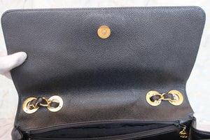 CHANEL/シャネル バイアスステッチチェーンショルダーバッグ キャビアスキン ブラック/ゴールド金具 ショルダーバッグ 700080221