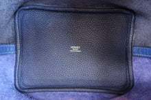 将图片加载到图库查看器，HERMES PICOTIN LOCK CASAQUE PM Clemence leather Blue electric/Blue encre Y刻印 Hand bag 600110135
