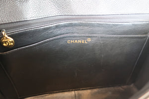 CHANEL/シャネル バイアスステッチチェーンショルダーバッグ キャビアスキン ブラック/ゴールド金具 ショルダーバッグ 700080221