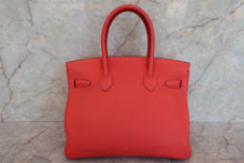 將圖片載入圖庫檢視器 HERMES／エルメス バーキン30 トゴ ルージュピヴォワンヌ □R刻印 ハンドバッグ 700060171
