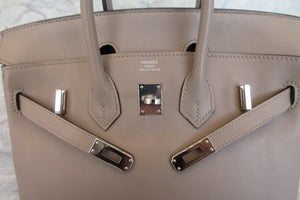HERMES／エルメス バーキン25 ヴォースイフト グリスアスファルト C刻印 ハンドバッグ 700070281
