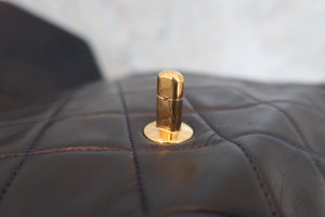 CHANEL Matelasse single flap chain shoulder bag Lambskin Navy/Gold hadware Shoulder bag 600040199