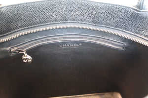 CHANEL/シャネル 復刻トート キャビアスキン ブラック/シルバー金具 トートバッグ 700070242
