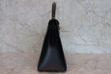 画像をギャラリービューアに読み込む, HERMES／エルメス ケリー28 ボックスカーフ ブラック □G刻印 ショルダーバッグ 800010144
