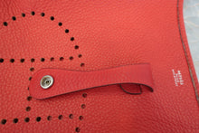 Load image into Gallery viewer, HERMES  EVELYNE 1PM Clemence leather Vermillon □H Engraving Shoulder bag 700100017
