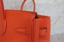 将图片加载到图库查看器，HERMES BIRKIN 35 Togo leather Orange □C刻印 Hand bag 600090252
