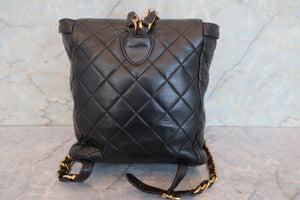 CHANEL/シャネル マトラッセチェーンリュック ラムスキン ブラック/ゴールド金具 リュック 700070219