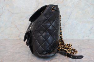 CHANEL/シャネル マトラッセチェーンリュック ラムスキン ブラック/ゴールド金具 リュック 700070219