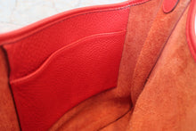 Load image into Gallery viewer, HERMES  EVELYNE 1PM Clemence leather Vermillon □H Engraving Shoulder bag 700100017
