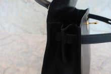 将图片加载到图库查看器，HERMES KELLY 28 Box carf leather Black □G刻印 Shoulder bag 800010144
