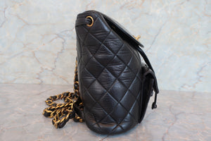 CHANEL/シャネル マトラッセチェーンリュック ラムスキン ブラック/ゴールド金具 リュック 700070219