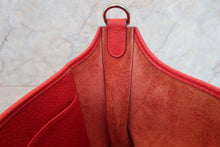 Load image into Gallery viewer, HERMES  EVELYNE 1PM Clemence leather Vermillon □H Engraving Shoulder bag 700100017
