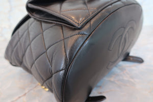 CHANEL/シャネル マトラッセチェーンリュック ラムスキン ブラック/ゴールド金具 リュック 700070219