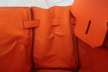 将图片加载到图库查看器，HERMES BIRKIN 35 Togo leather Orange □C刻印 Hand bag 600090252
