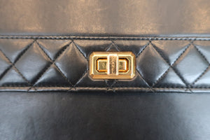 CHANEL 2.55 Trapezoid chain shoulder bag Lambskin Black/Gold hadware Shoulder bag 600040088