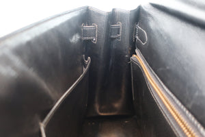HERMES KELLY 32 Box carf leather Black 〇E刻印 Shoulder bag 700060168