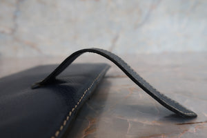 HERMES／エルメス ベアンクラシック リセ ブルー □F刻印 財布 700080095