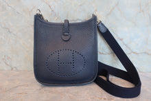 Load image into Gallery viewer, HERMES  EVELYNE TPM Clemence leather Blue nuit Y Engraving Shoulder bag 800040121
